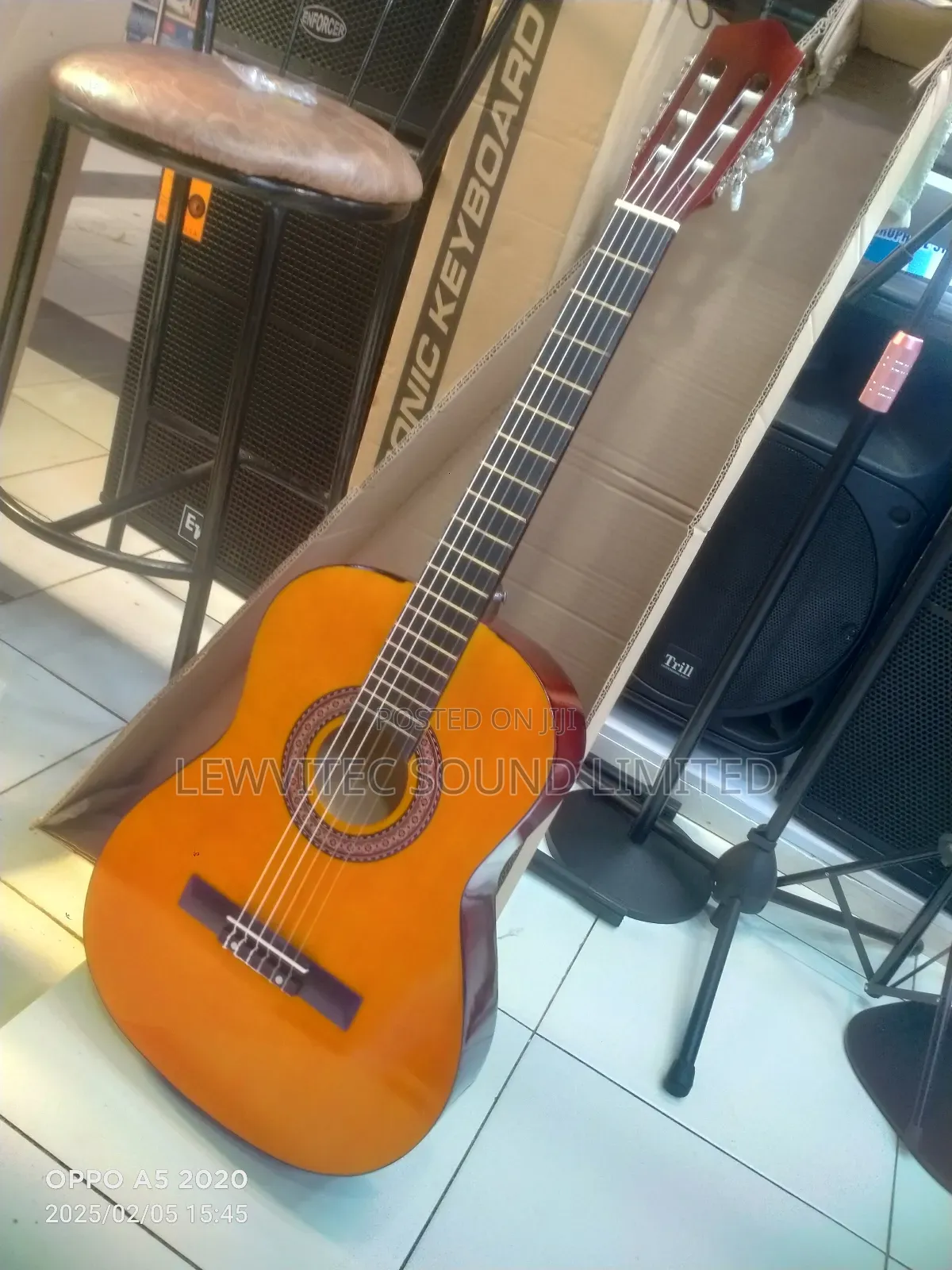Dark Brown Classical Guitar