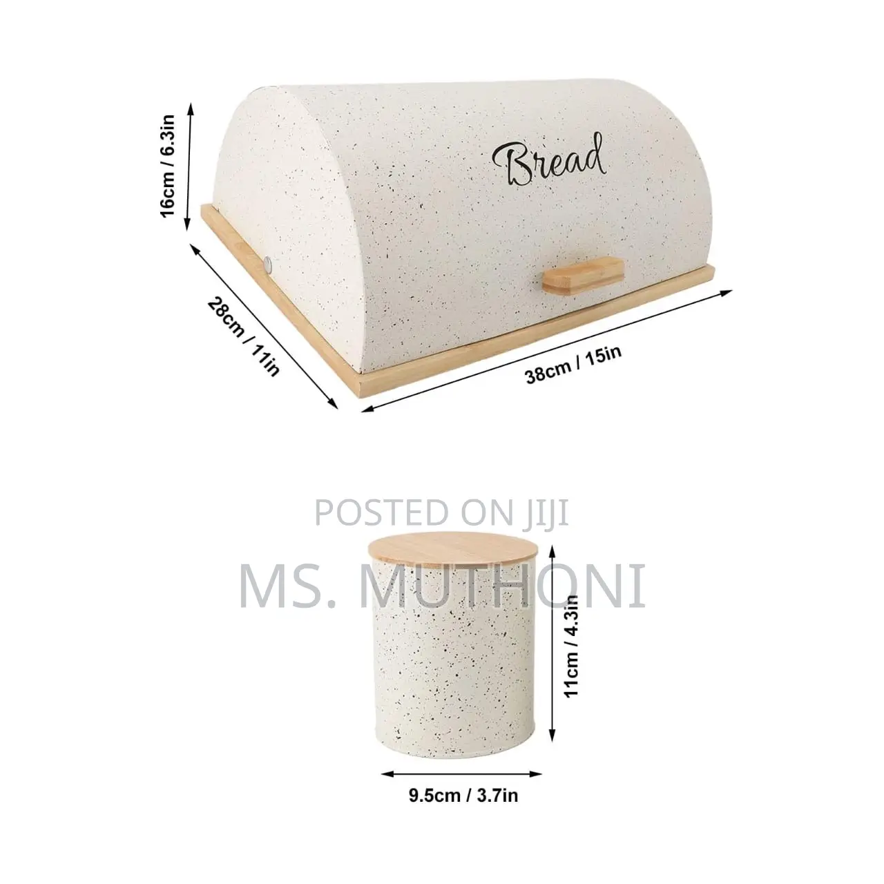 Bamboo Base Semi Circular Flip Bread Bin