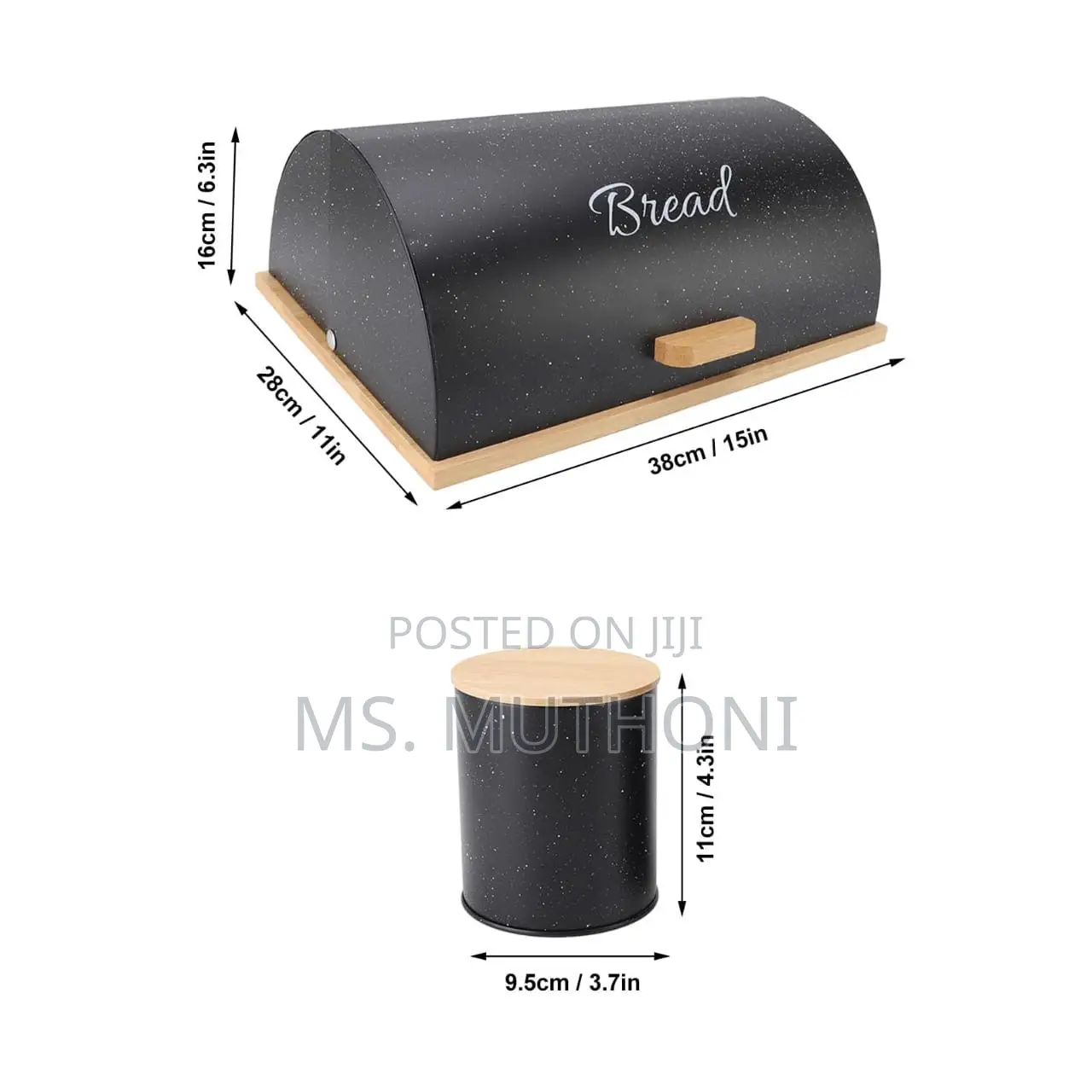 Bamboo Base Semi Circular Flip Bread Bin