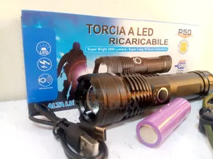 Led Rechargeable P50 Torch. Super Bright.10hrs +