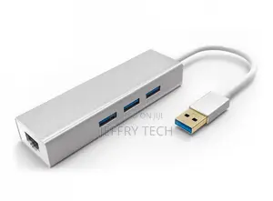 Speed 3-Port USB 3.0 Hub + Gigabit Ethernet Network Adapter