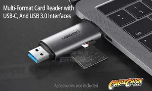 USB-C USB 3.0 OTG Card Reader (SD and Micro SD)