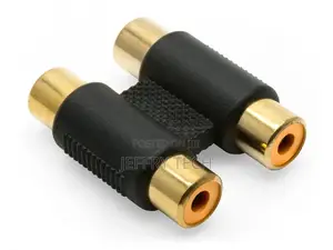 2 RCA Female to Female Gold Plated Adaptor