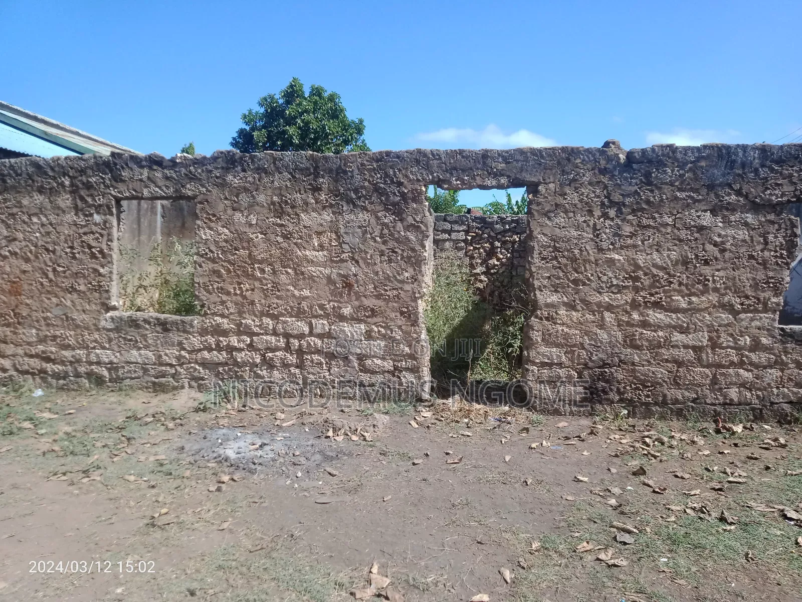 Likoni Plot With 4 Rooms Wall,12×12 Wall. 40 ×60 Ft
