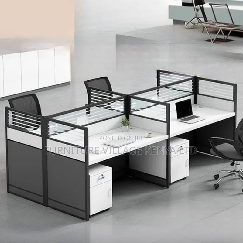 Workstations; Four Way Modular Office Workstation