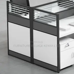 Workstations; Four Way Modular Office Workstation