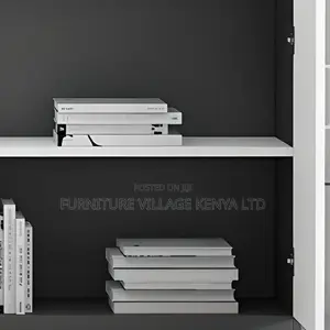Wood Vertical Filing Cabinet With 02 Doors and Key Lock