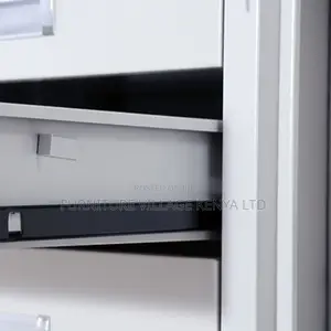 Storage Cabinet: Glass-Fronted Lockable Office Storage Unit