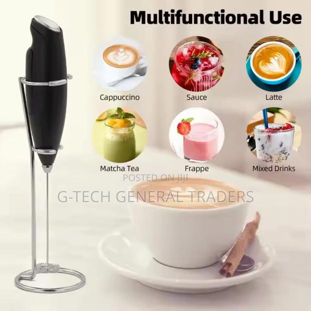 Powerful Handheld Milk Frother With Stand Battery - thumbnail 2