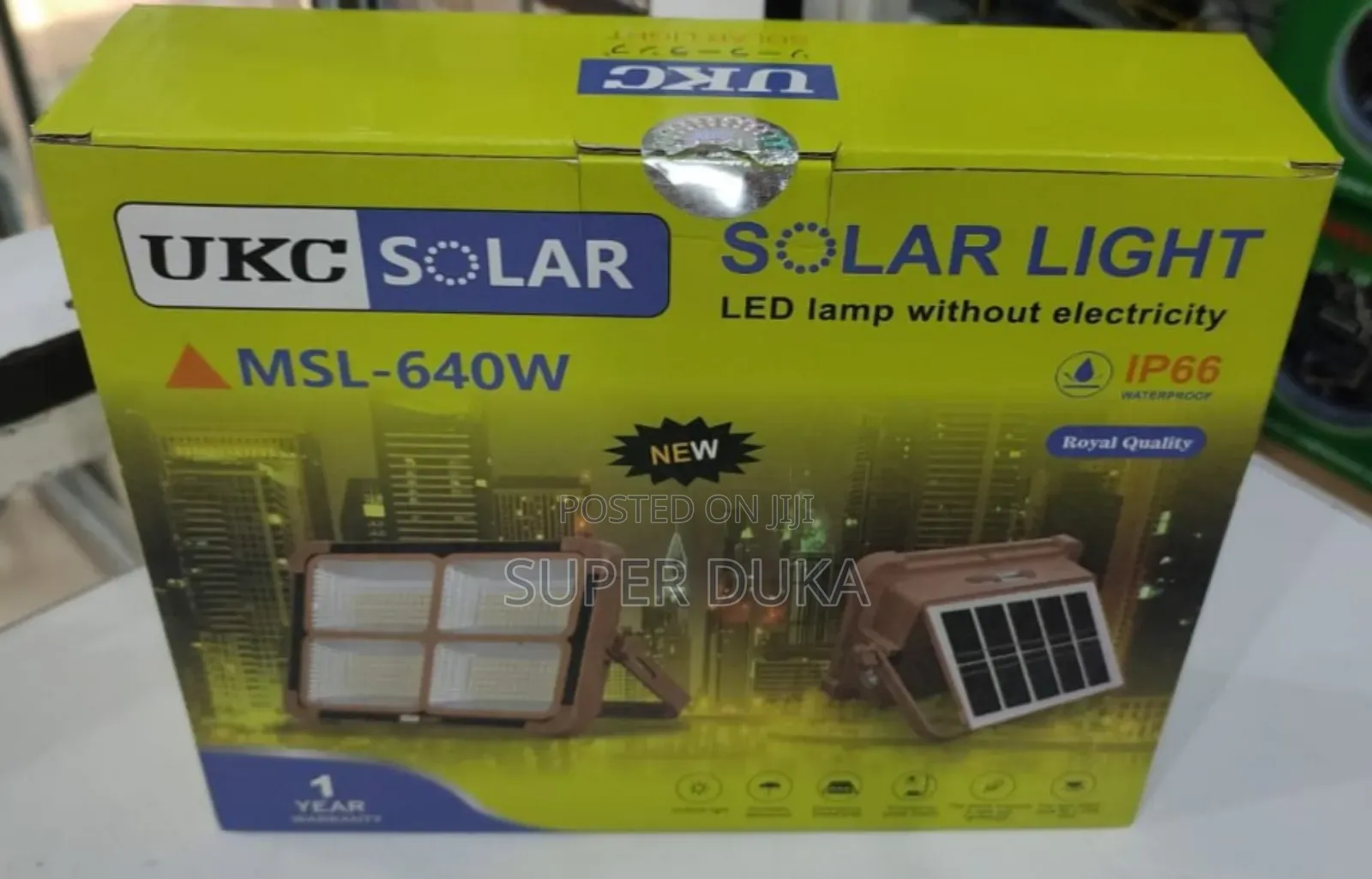 Rechargeable Solar Light.640W UKC Lamp Without Electricity