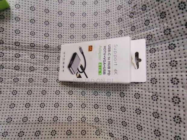 4 in 1 USB C to HDMI VGA Adapter< USB C Hub With Hdmi