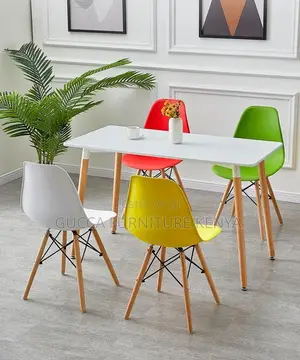 Office Chairs: Mid Century Eames Wooden Legs Dining Chair