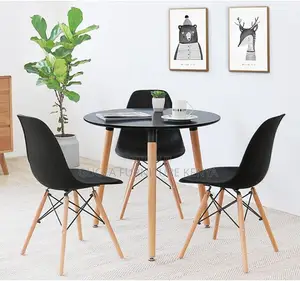 Office Chairs: Mid Century Eames Wooden Legs Dining Chair