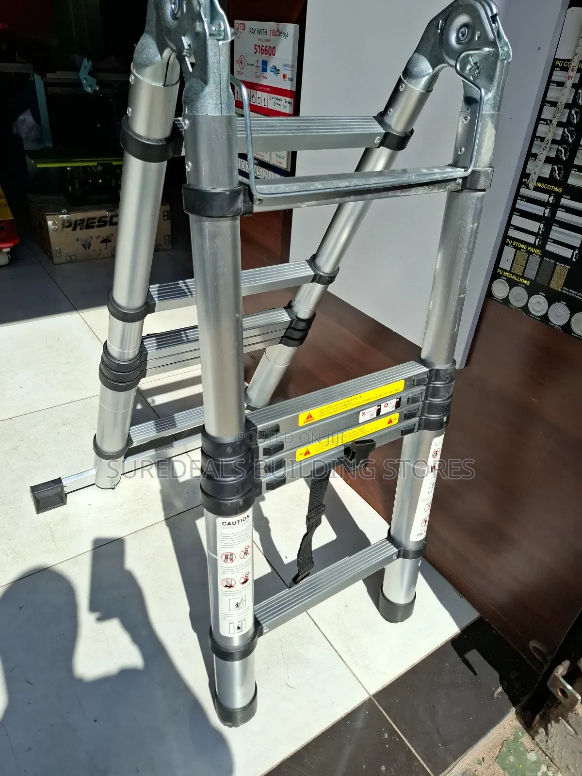 Dual/Double Telescopic Ladder-2.5+2.5(5.0mtrs)
