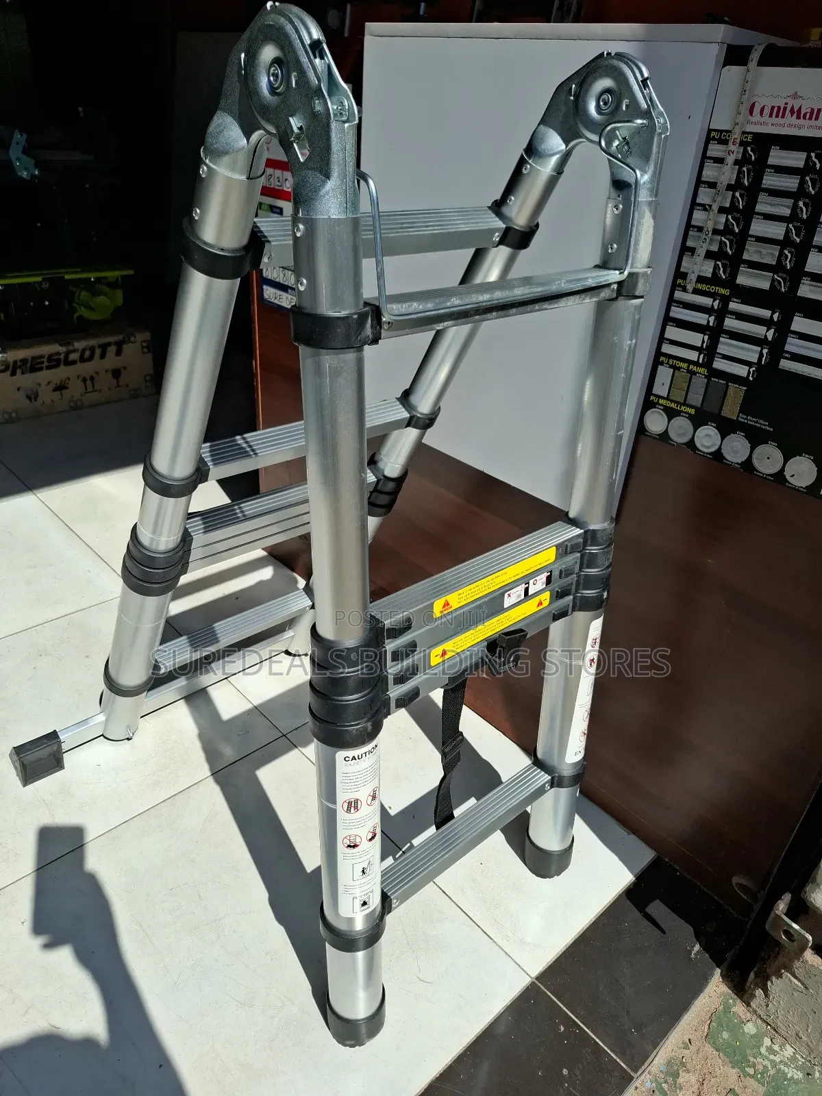 Dual/Double Telescopic Ladder-2.5+2.5(5.0mtrs)