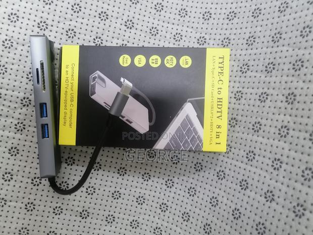 High Speed
Type-C 8-in-1 Adapter HDMI