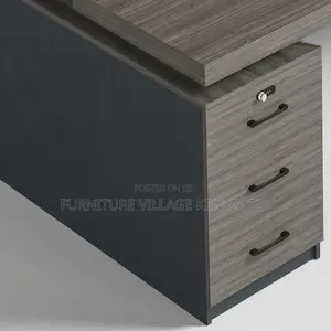 Executive Tables; 160cm Office Desk With Lockable Drawers