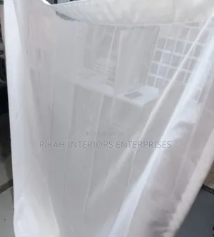 2m Plain White Sheers