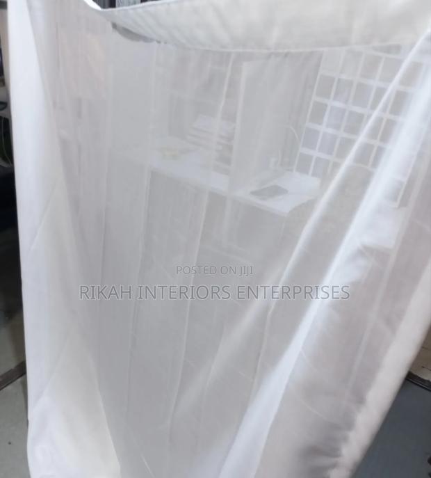 2m Plain White Sheers