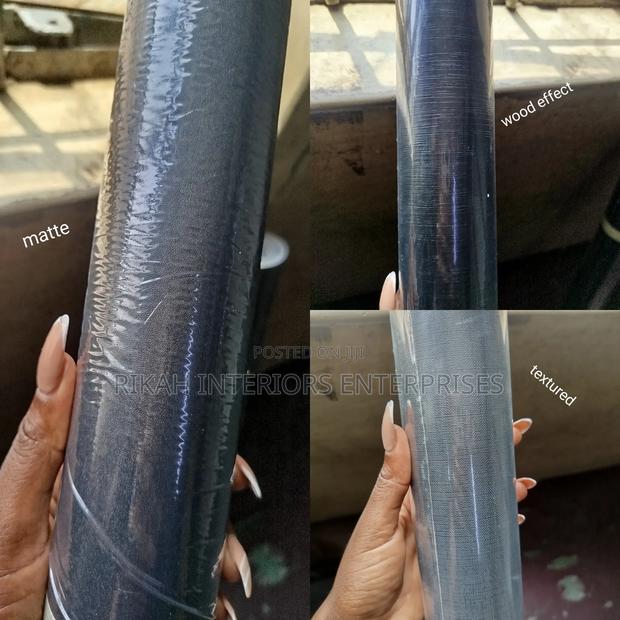 Plain Black Waterproof Contact Papers - main view