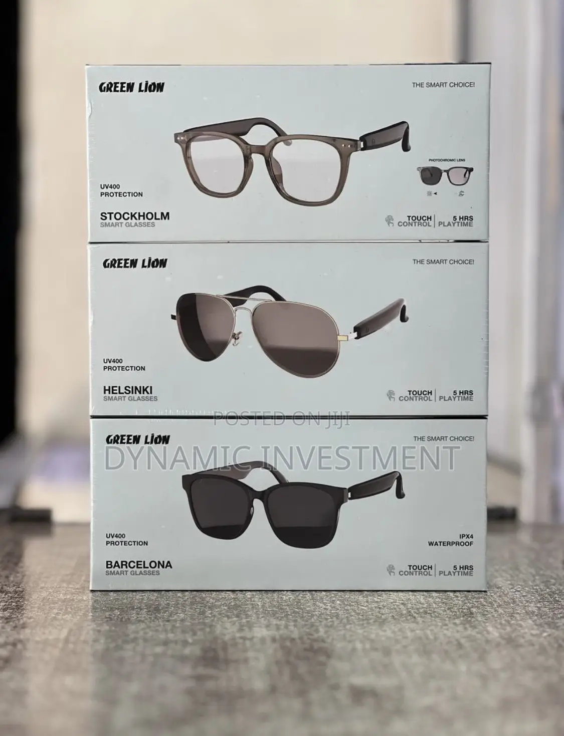 Green Lion Stockholm Helsinki Barcelona Smart Glasses