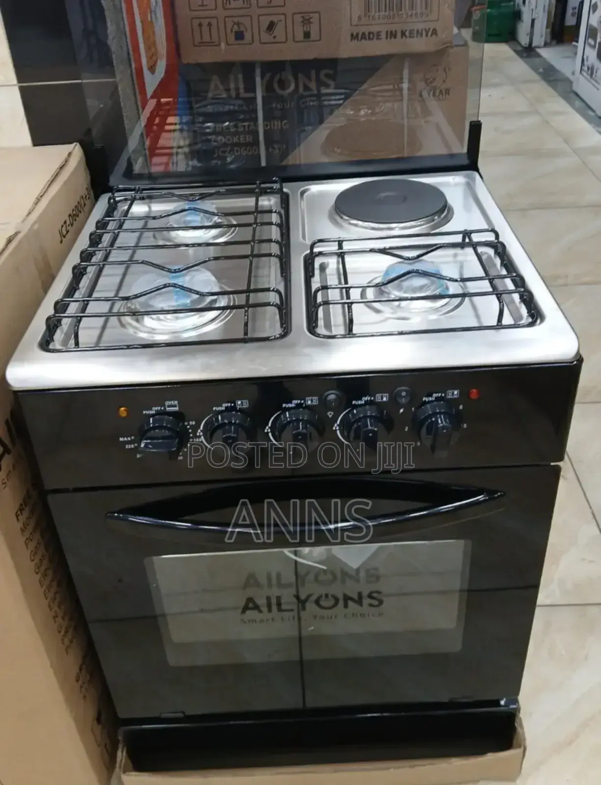 60×60cm Ailyons Exceptional Standing Cooker