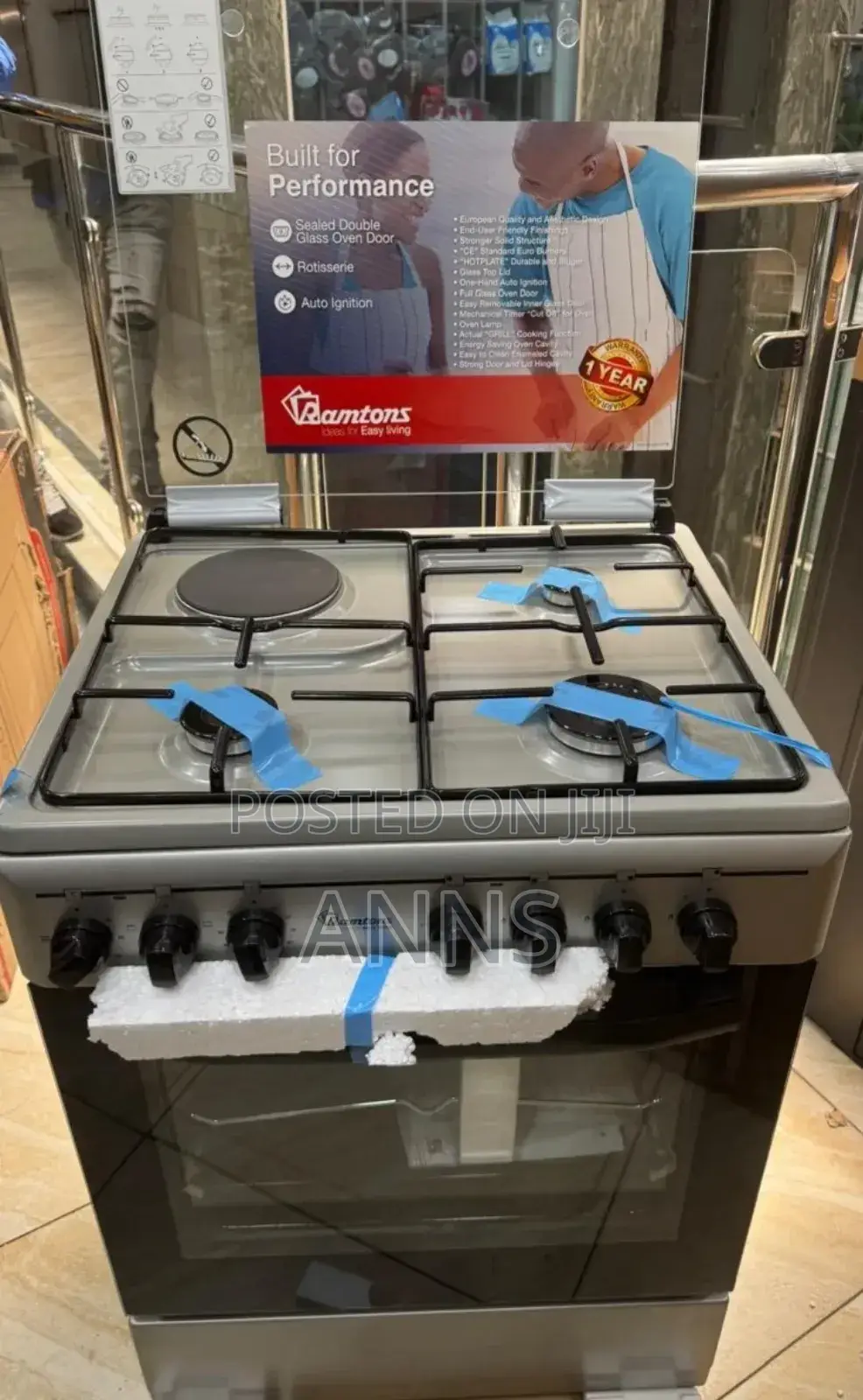 Ramtons Best 60-by-60cm Standing Cooker