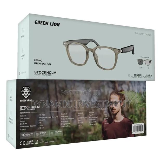 Green Lion Stockholm Smart Glasses - BLACK - main view