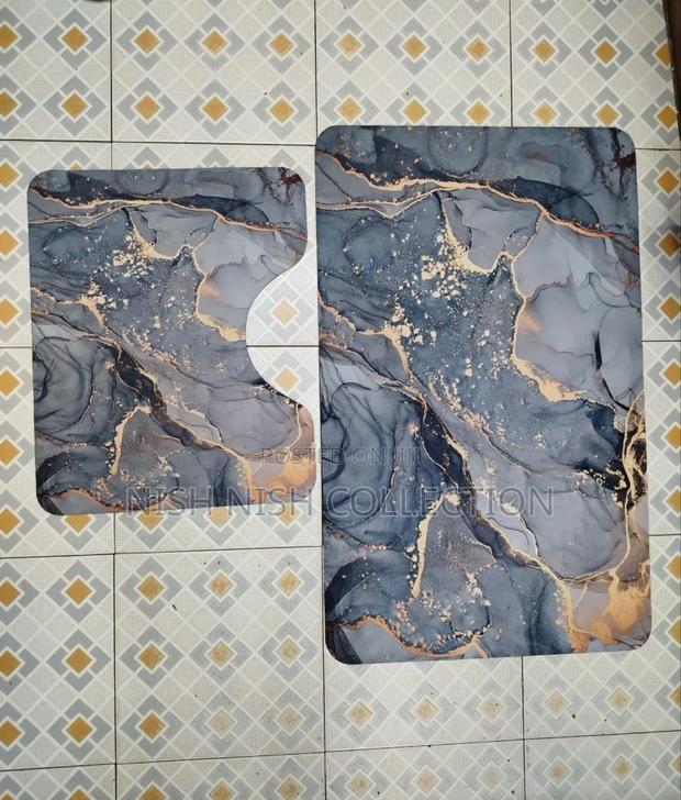 2 Piece Toilet Rubber Mat - thumbnail 2