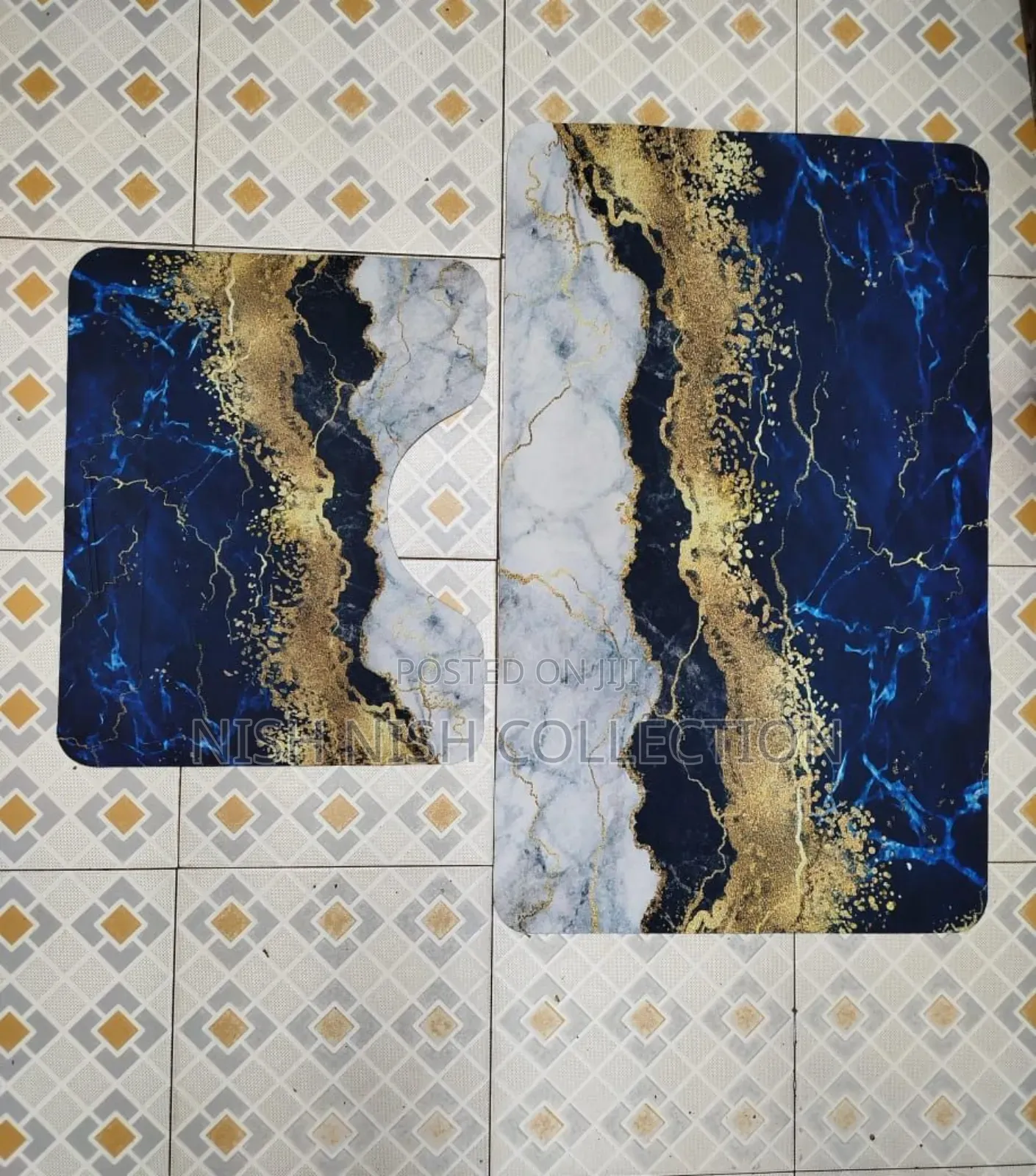 2 Piece Toilet Rubber Mat