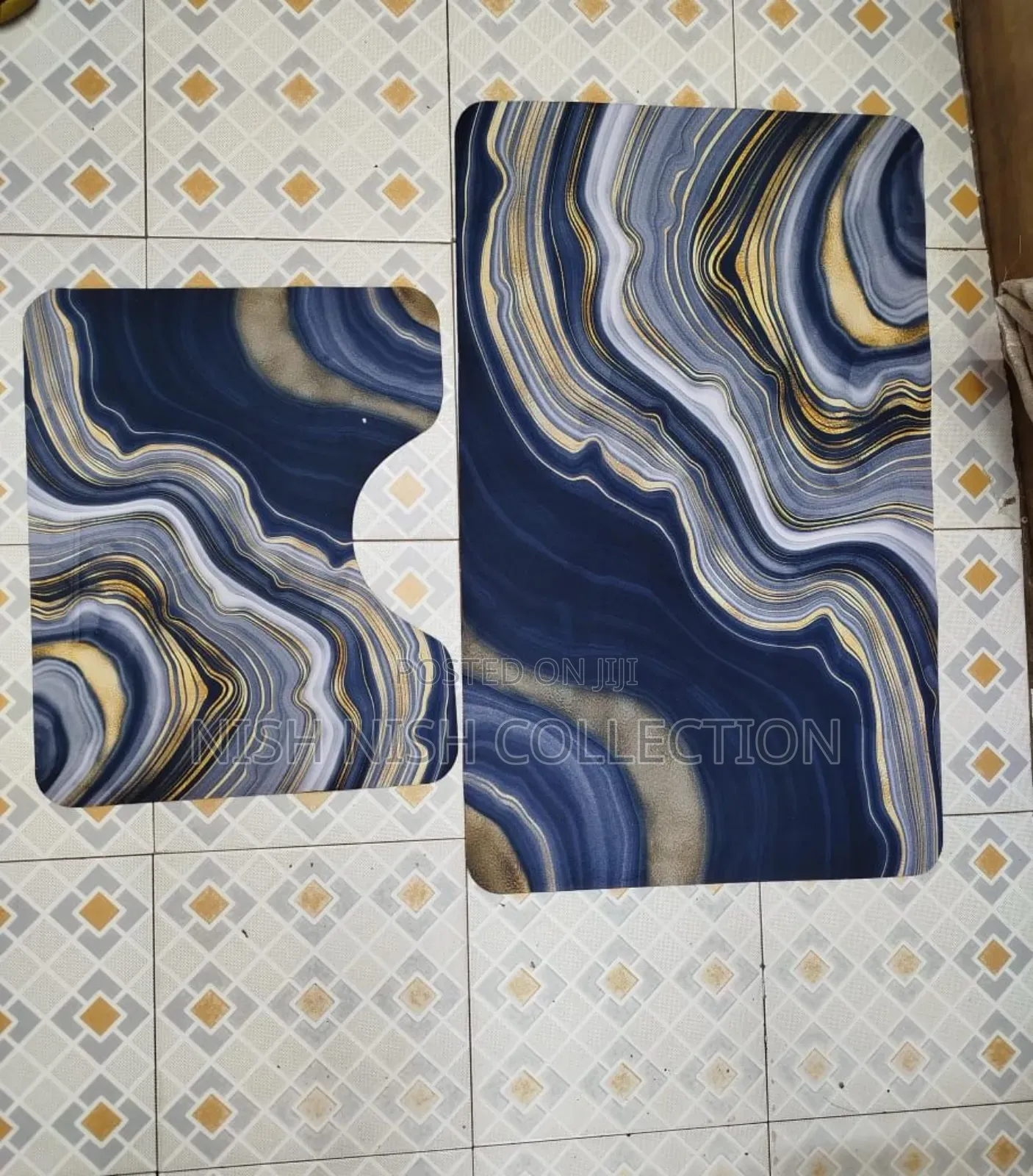 2 Piece Toilet Rubber Mat