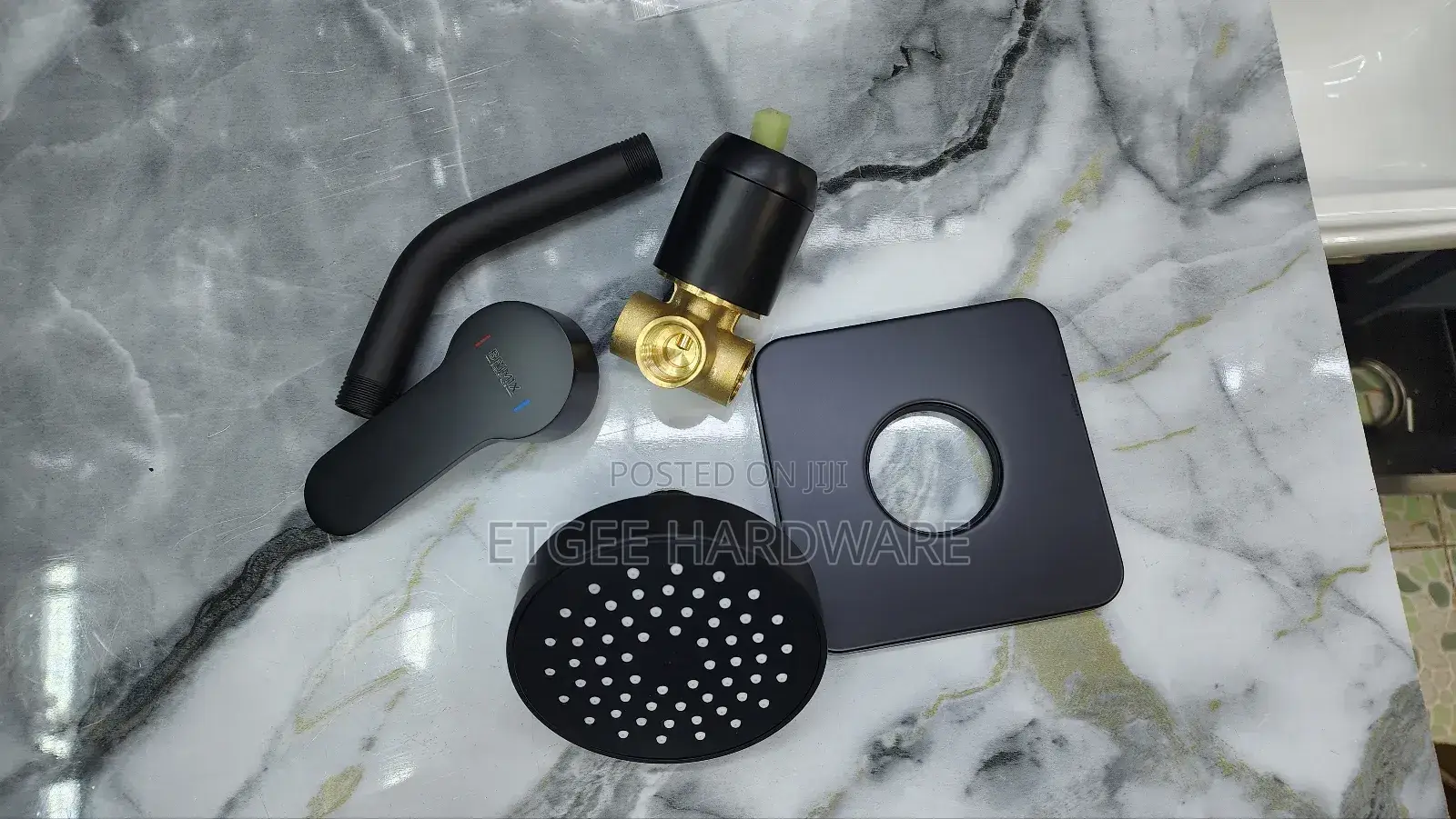 Concealed 3way Mixer Black Brimix