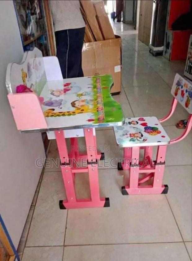 Pink Kids Study Desk - main view