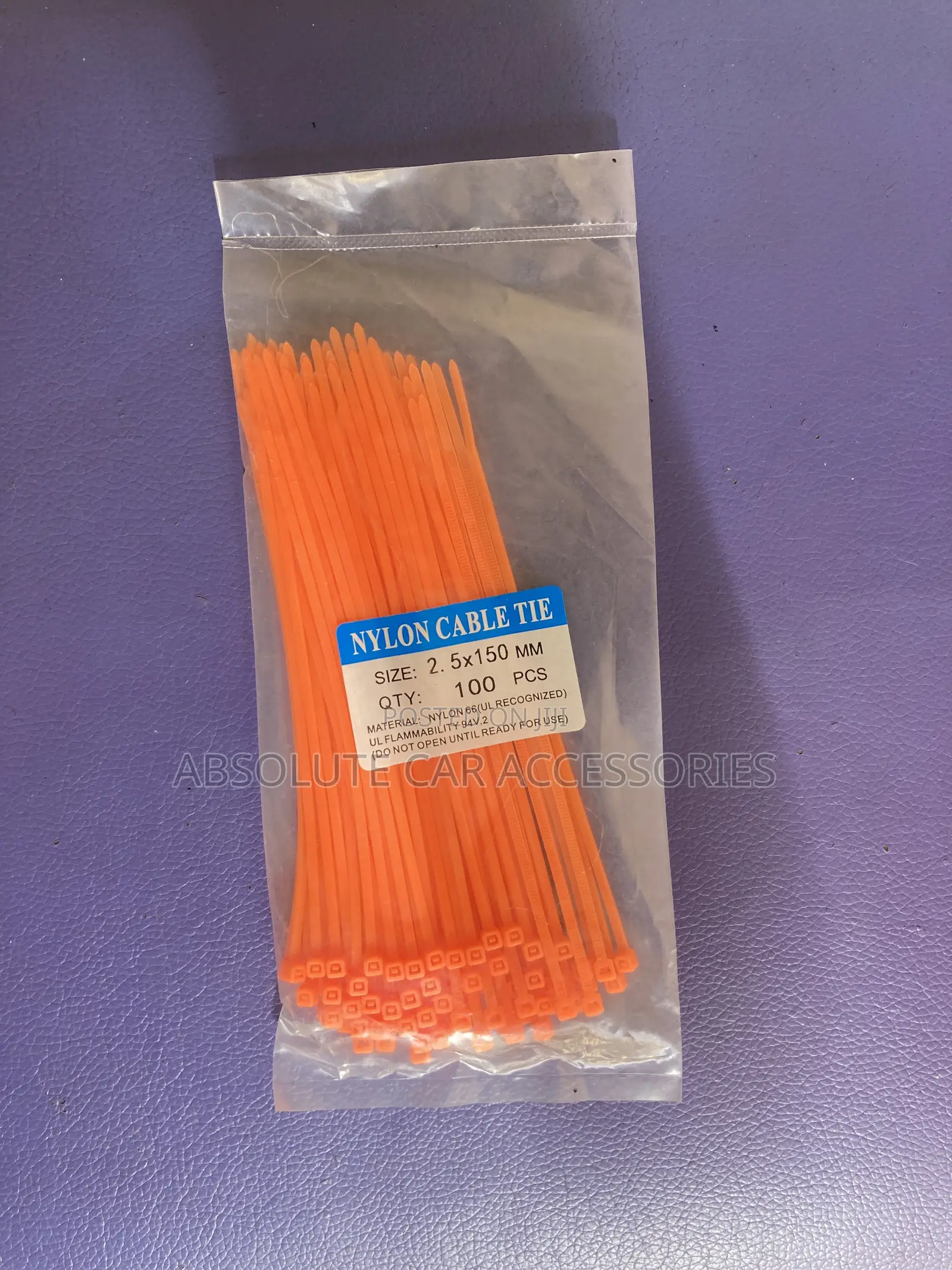2.5 By 150mm Cable Ties
