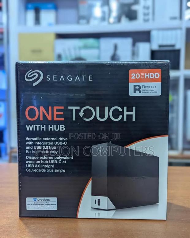 Seagate 20TB One Touch Hub External Hard Drive Desktop HDD - main view