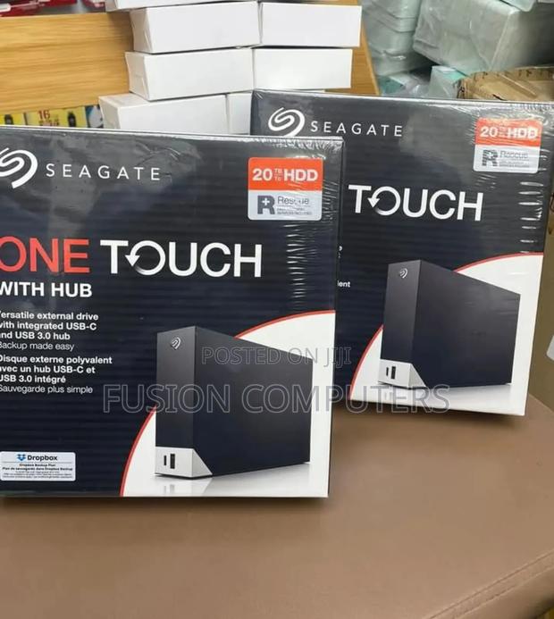 Seagate 20TB One Touch Hub External Hard Drive Desktop HDD - thumbnail 3