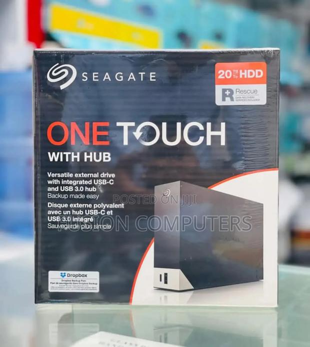 Seagate 20TB One Touch Hub External Hard Drive Desktop HDD - thumbnail 4