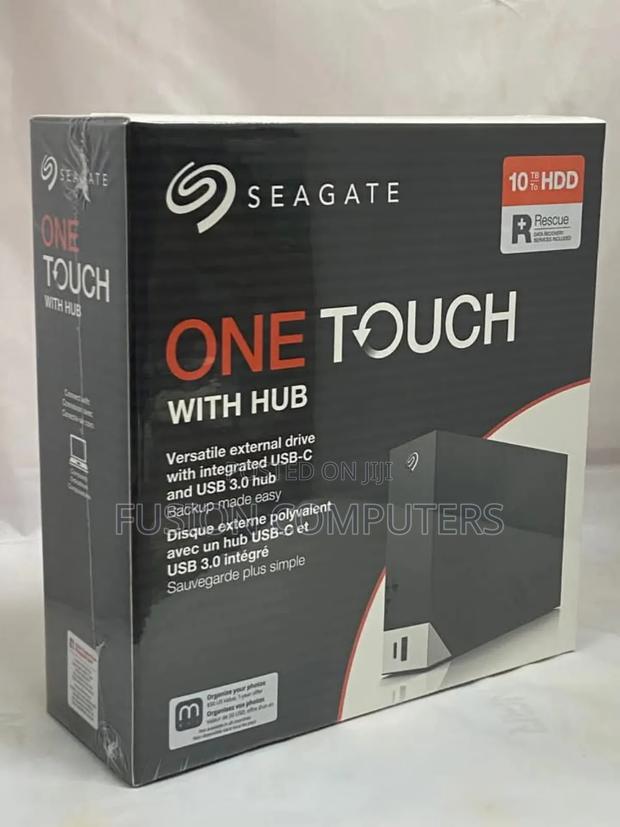 Seagate One Touch Hub 10tb External Hard Drive HDD - main view