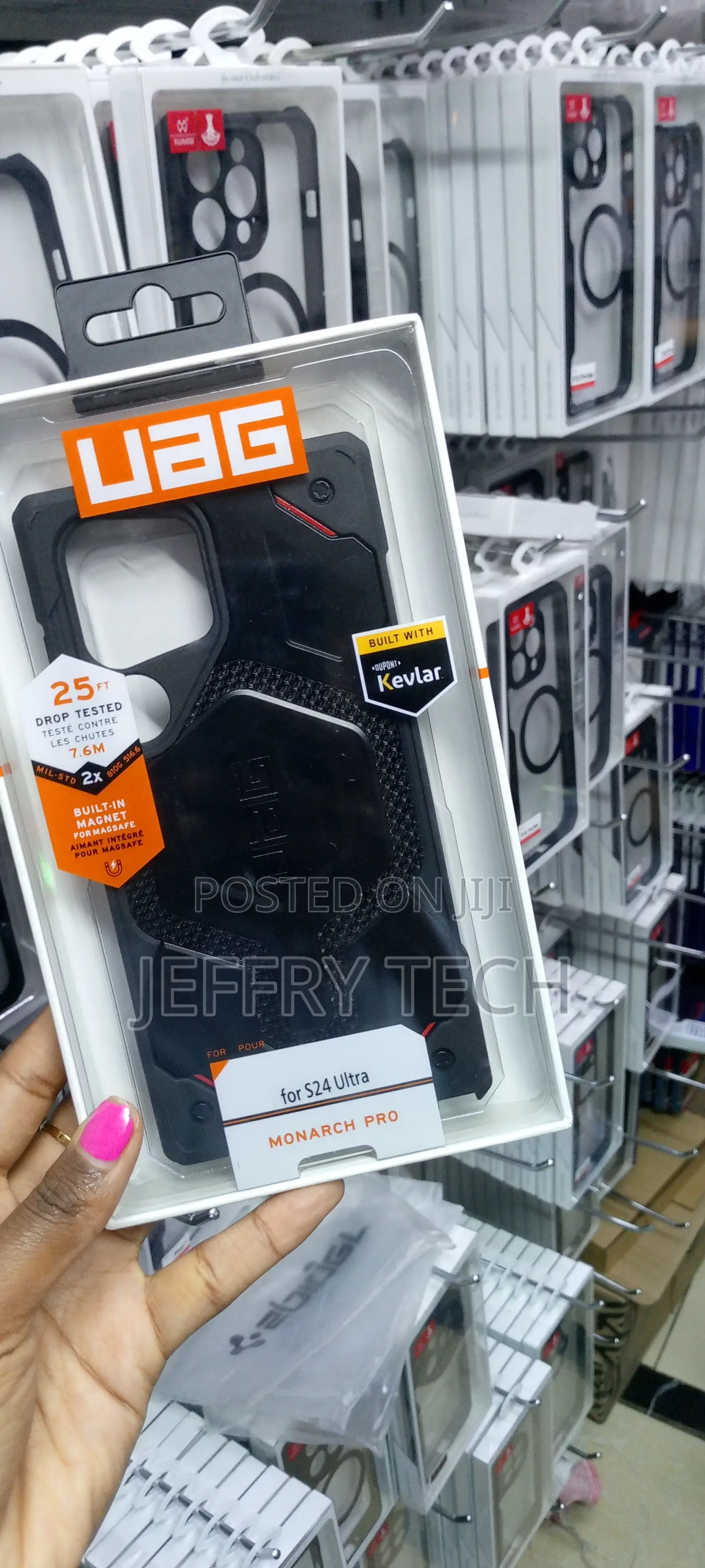 Urban Armor Gear Galaxy S24 Ultra Case,Plasma Rugged-Black