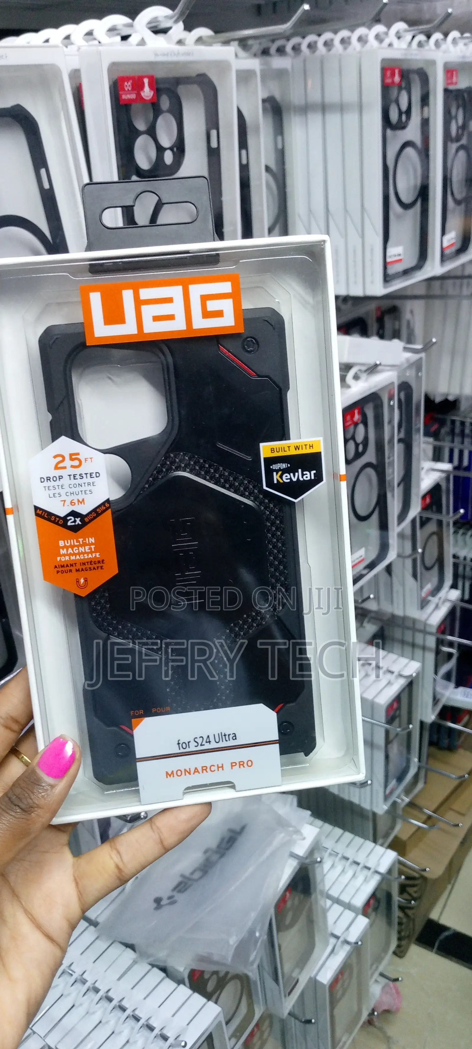 Urban Armor Gear Galaxy S24 Ultra Case,Plasma Rugged-Black