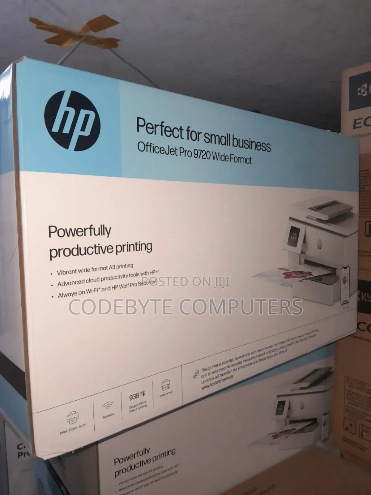 Hp Officejet Pro 9720 Print, Copy, Scan Wide Format Printer