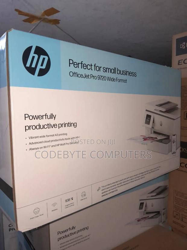 Hp Officejet Pro 9720 Print, Copy, Scan Wide Format Printer - main view