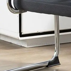 Office Seats; Mesh-Back Cantilever Boardroom Seat in Black