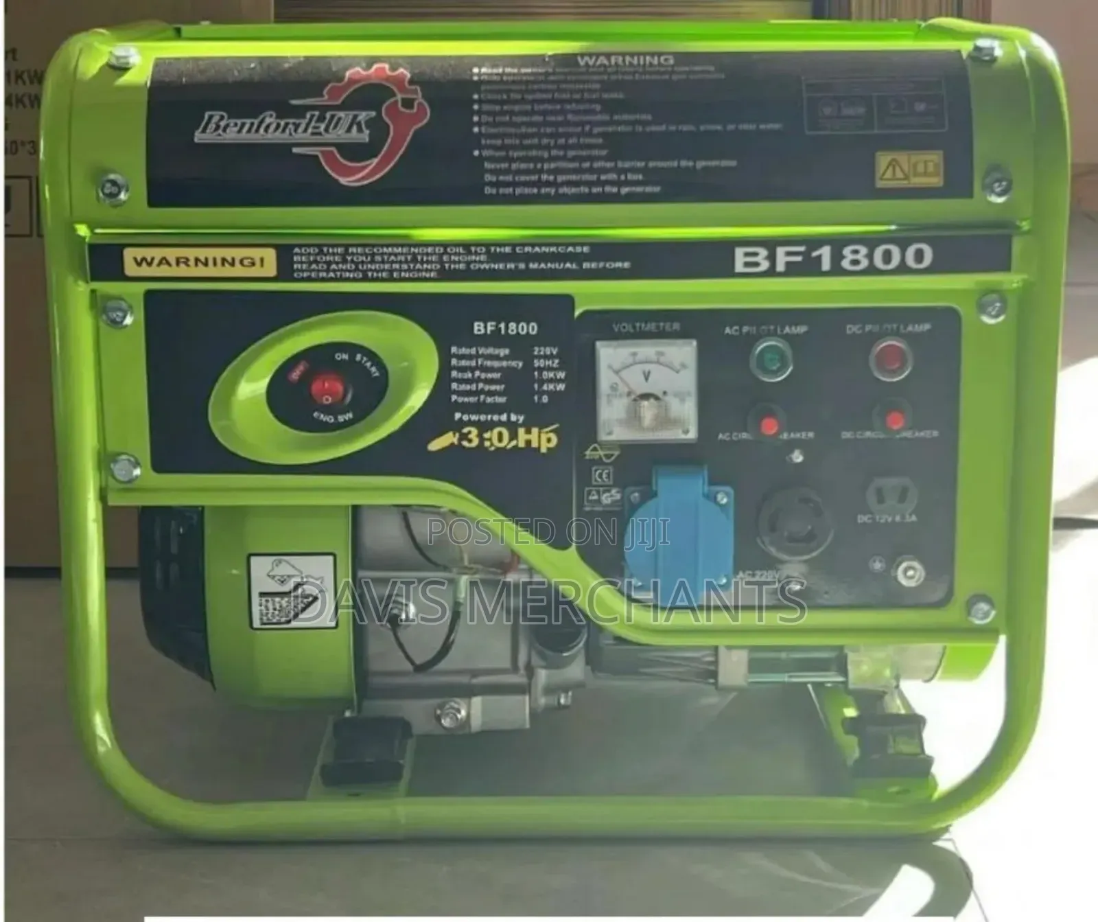 Benford-Uk Gasoline Generator_3hp