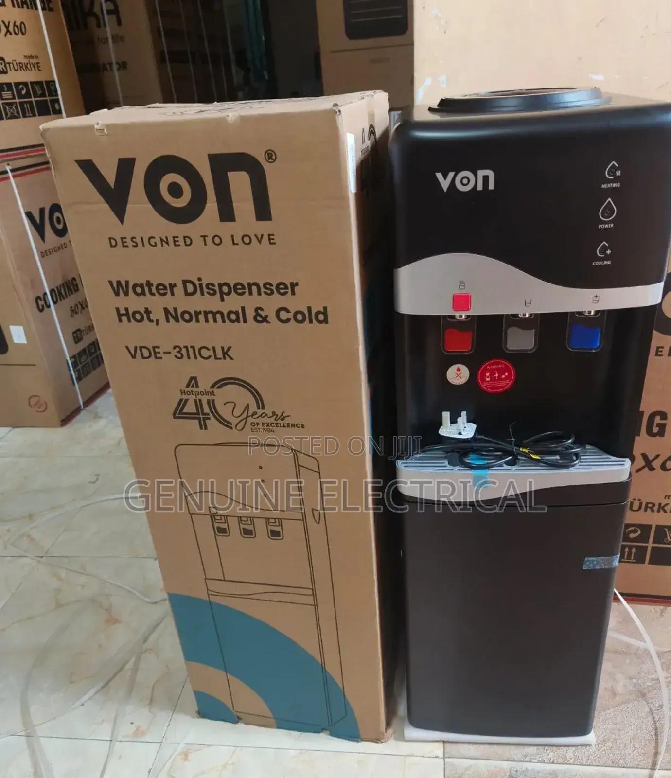*Von Hot, Normal and Cold Water Dispenser