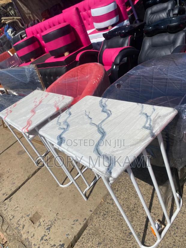 Pink Black Manicure Tables and Chairs - main view