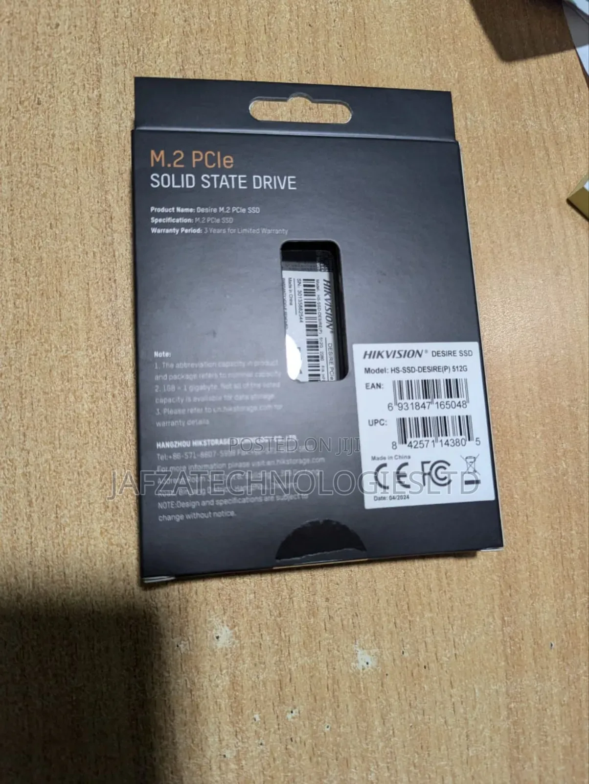 512gb Hik Vision Desire M.2 Pcle SSD