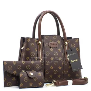 Q0128_3 3in1 Women Quality Handbag Set