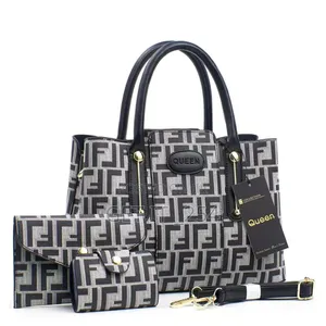 Q0128_3 3in1 Women Quality Handbag Set
