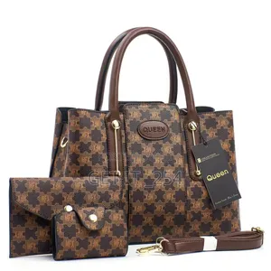 Q0128_3 3in1 Women Quality Handbag Set